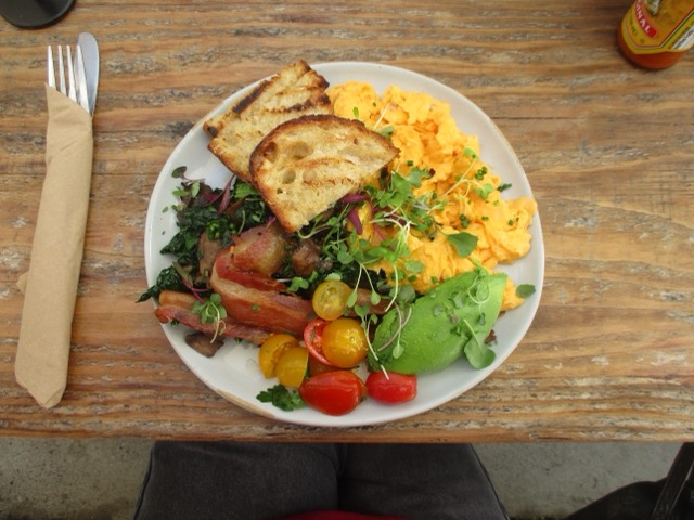 walking on campus at sunset